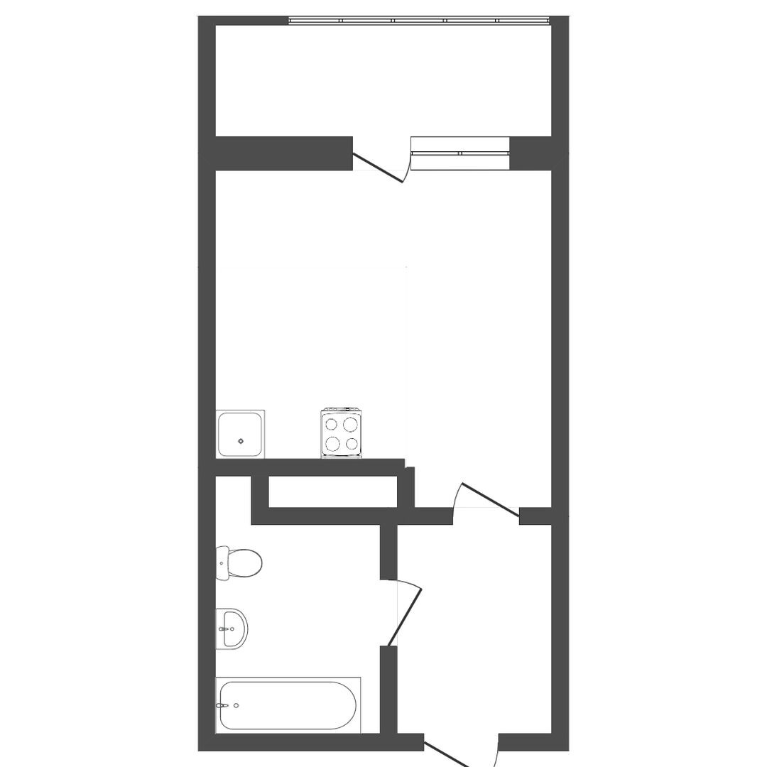 Квартира, 24.6 м², 14 этаж из 16