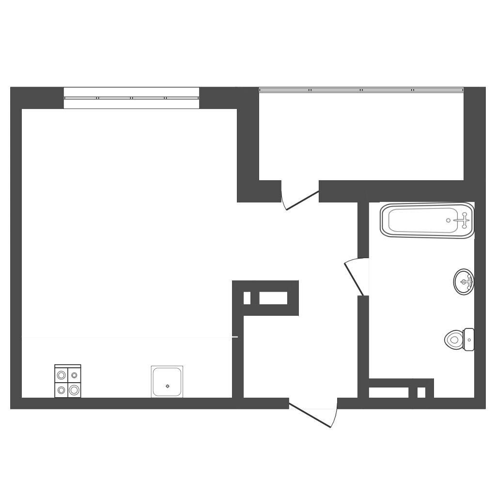 Квартира, 28.64 м², 14 этаж из 17