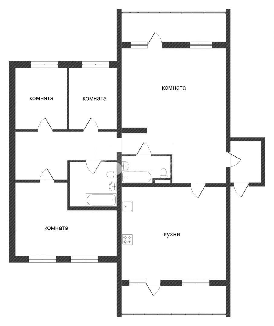 4-комн. квартира, 138 м², 8 этаж из 9