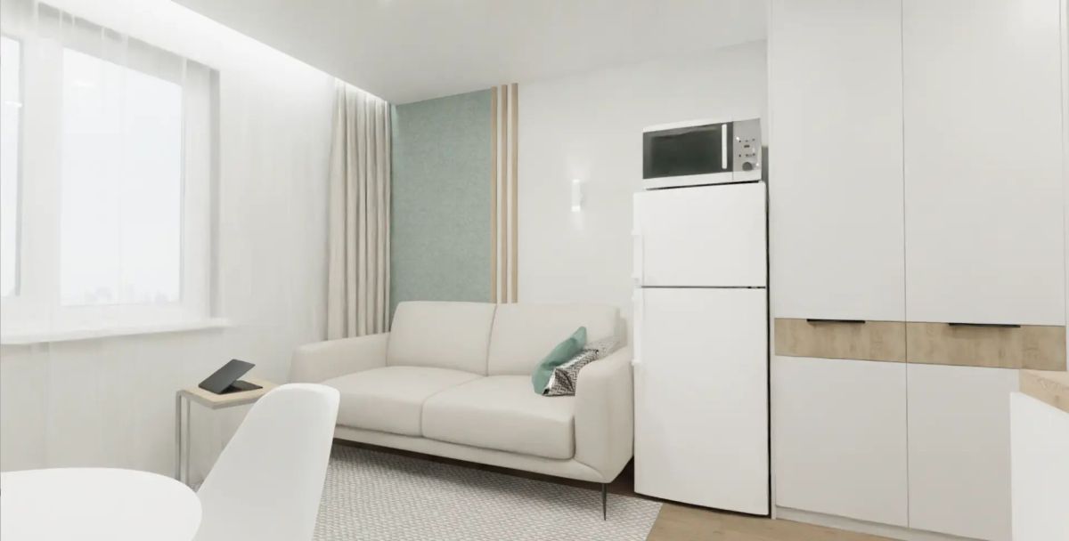 Студия, 18.6 м², 4 этаж из 5