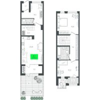 2-комн. квартира, 109.1 м²