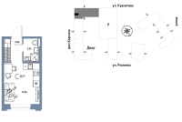 Студия, 20.8 м²