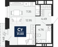 1-комн. квартира, 30 м²