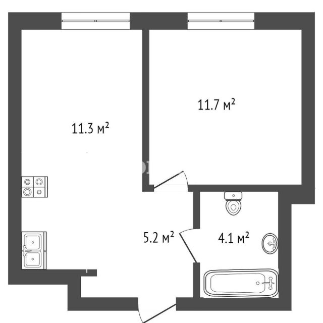 1-комн. квартира, 32 м², 6 этаж из 16